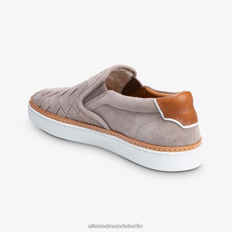 Allen Edmonds Zinngraues Wildleder Männer Alpha-gewebter Slip-on-Sneaker 82J2T315