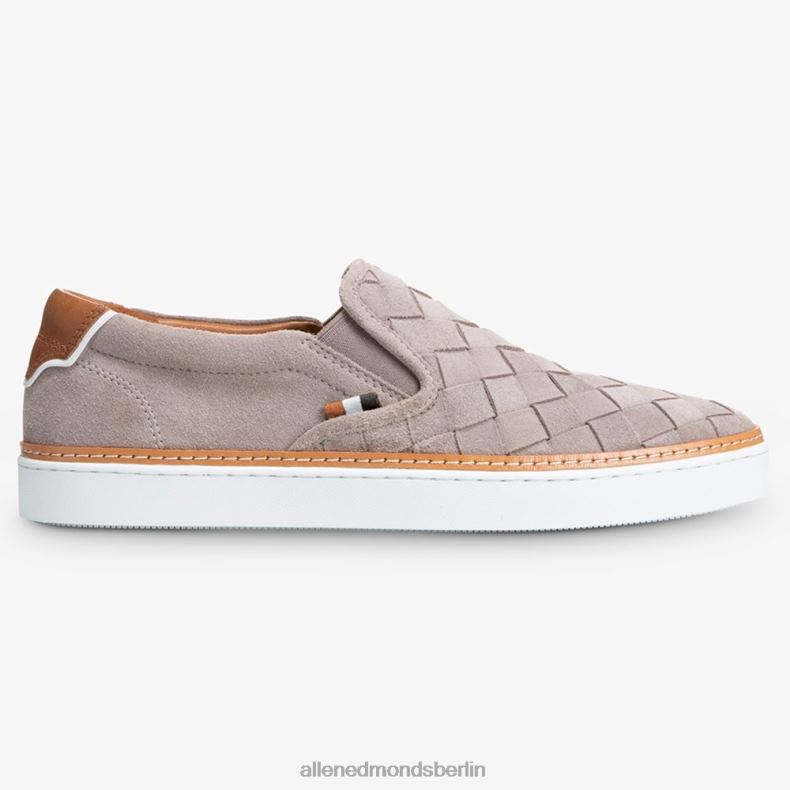 Allen Edmonds Zinngraues Wildleder Männer Alpha-gewebter Slip-on-Sneaker 82J2T315