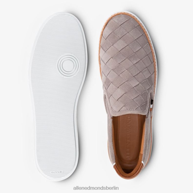 Allen Edmonds Zinngraues Wildleder Männer Alpha-gewebter Slip-on-Sneaker 82J2T315