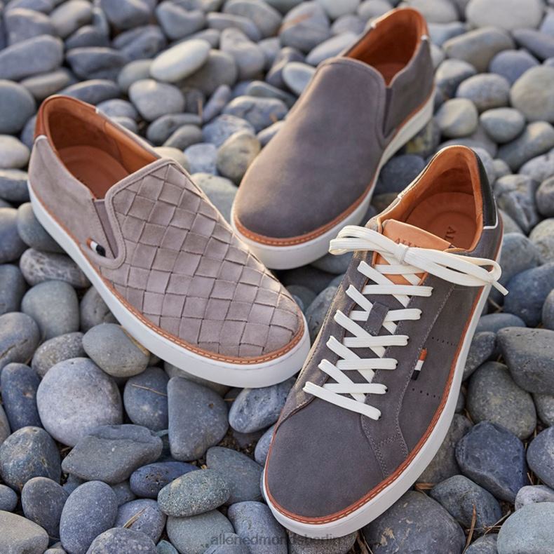 Allen Edmonds Zinngraues Wildleder Männer Alpha-gewebter Slip-on-Sneaker 82J2T315