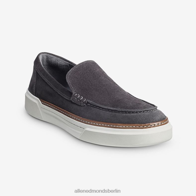 Allen Edmonds graues Wildleder Männer Burke Venetian Slip-On-Sneaker 82J2T458