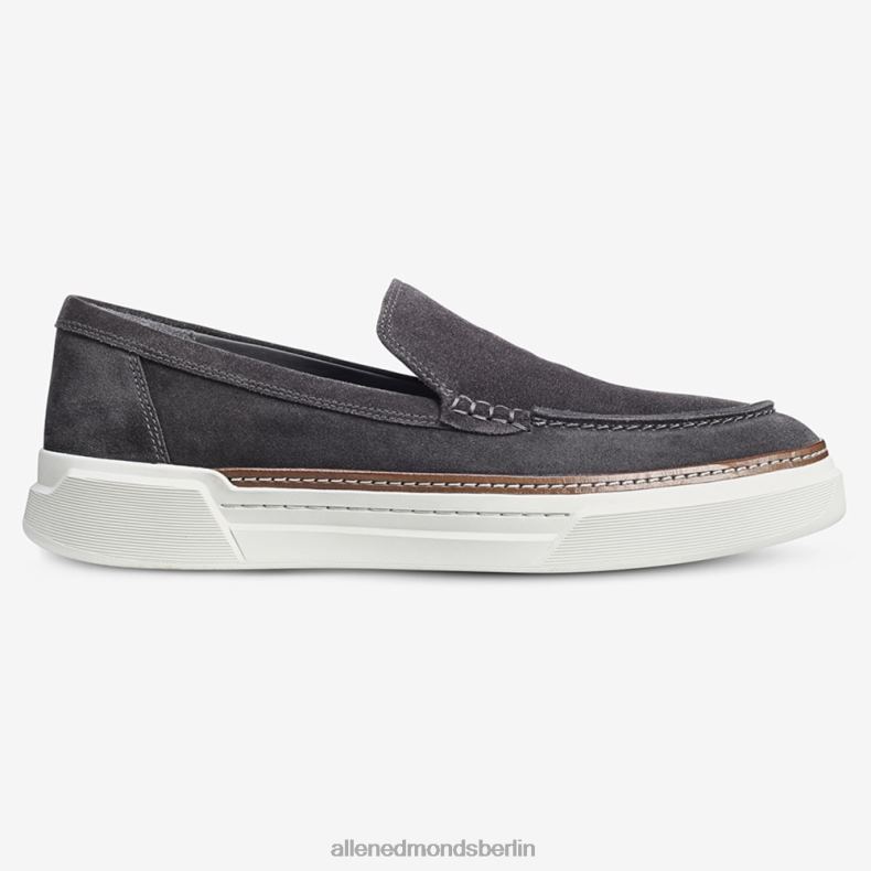 Allen Edmonds graues Wildleder Männer Burke Venetian Slip-On-Sneaker 82J2T458