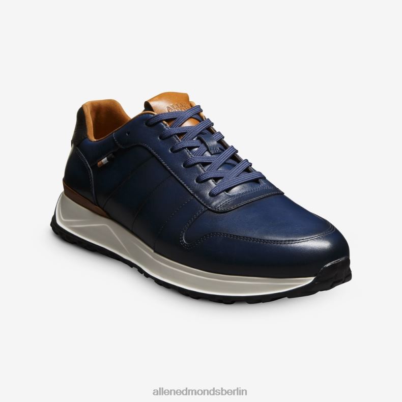 Allen Edmonds marineblaues Leder Männer Lawson-Schnürsneaker 82J2T53