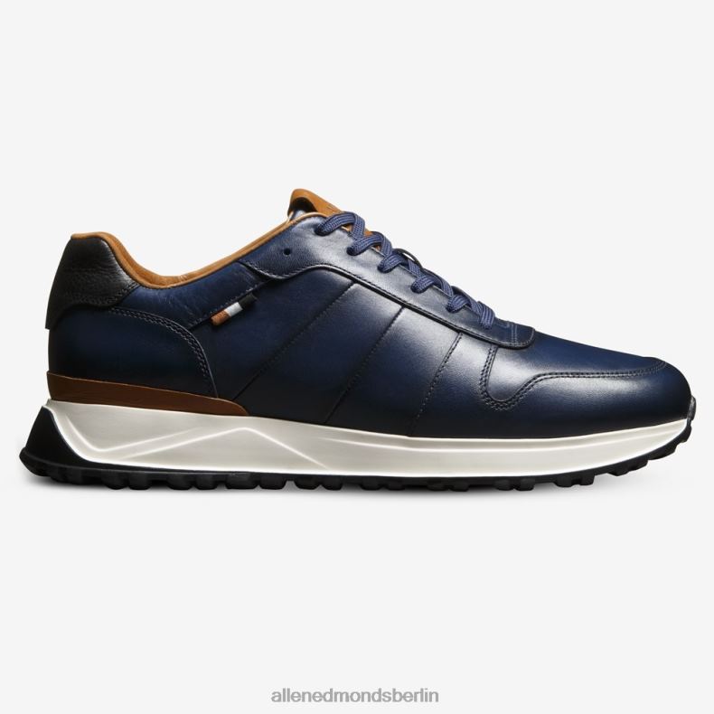 Allen Edmonds marineblaues Leder Männer Lawson-Schnürsneaker 82J2T53
