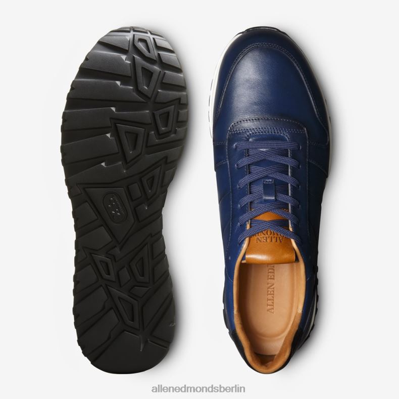 Allen Edmonds marineblaues Leder Männer Lawson-Schnürsneaker 82J2T53