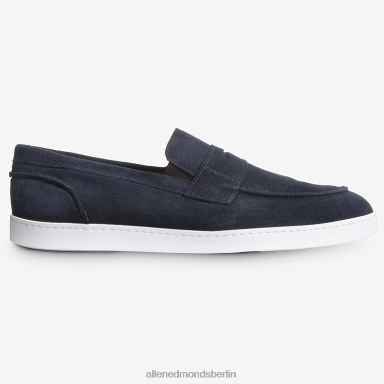Allen Edmonds marineblaues Wildleder Männer Randolph Slip-On-Sneaker 82J2T18