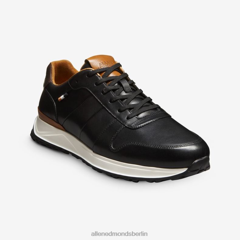Allen Edmonds schwarzes Leder Männer Lawson-Schnürsneaker 82J2T334