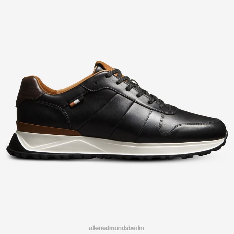 Allen Edmonds schwarzes Leder Männer Lawson-Schnürsneaker 82J2T334