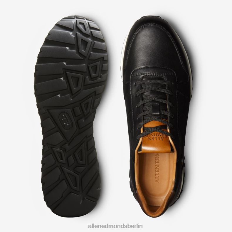 Allen Edmonds schwarzes Leder Männer Lawson-Schnürsneaker 82J2T334