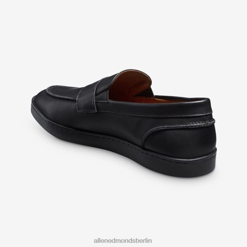 Allen Edmonds schwarzes Leder Männer Randolph Slip-On-Sneaker 82J2T259