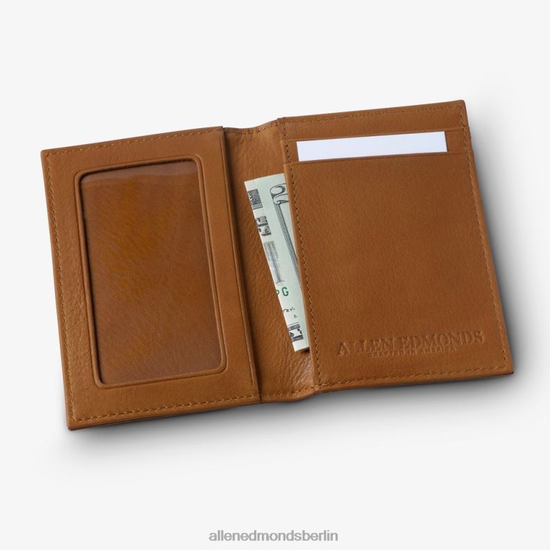 Allen Edmonds Walnussbraun unisex RFID-Vachetta-Kartenetui mit Ausweishalter 82J2T583