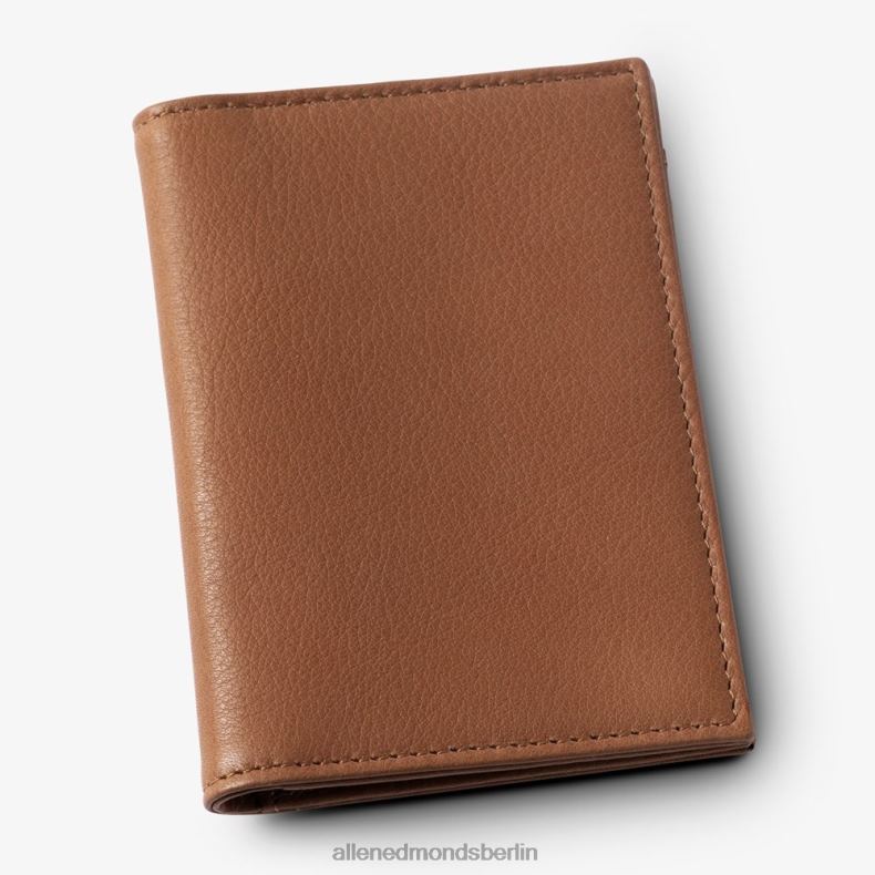Allen Edmonds Walnussbraun unisex RFID-Vachetta-Kartenetui mit Ausweishalter 82J2T583