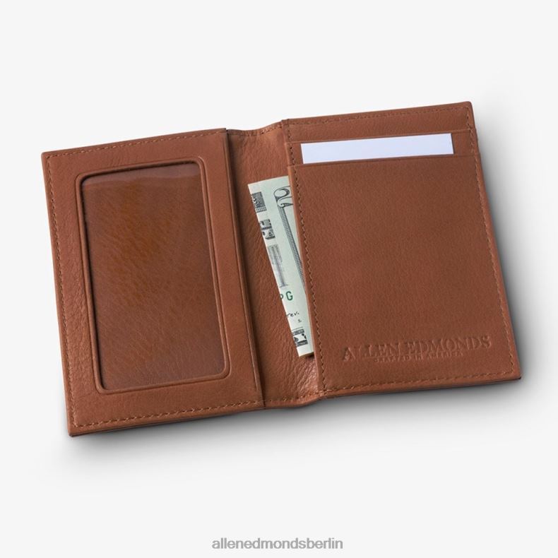 Allen Edmonds braun unisex RFID-Vachetta-Kartenetui mit Ausweishalter 82J2T340