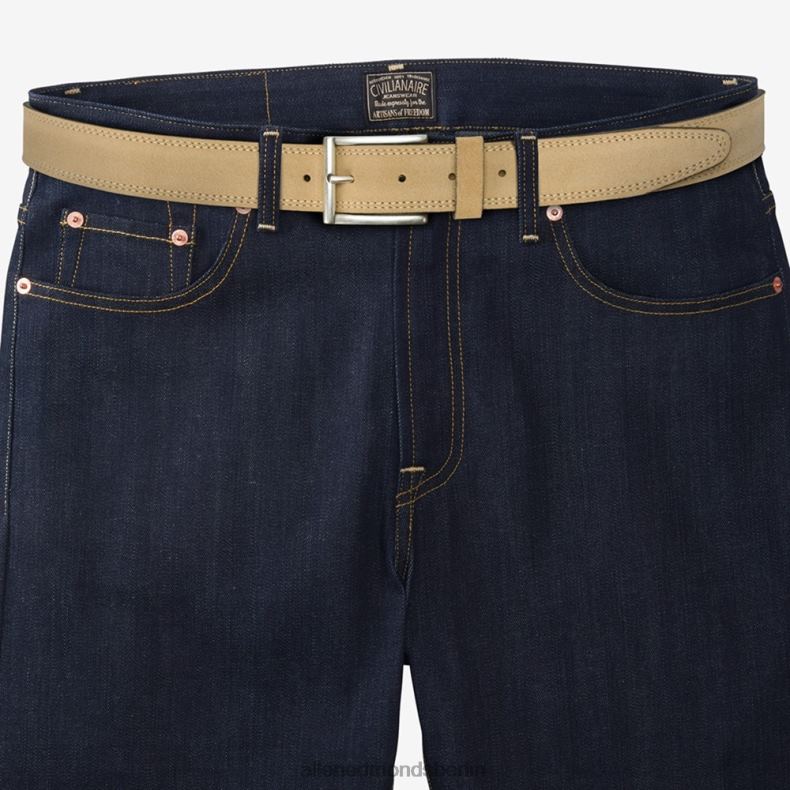 Allen Edmonds Pergament unisex Bourbon Street Wildleder-Kleidergürtel 82J2T570