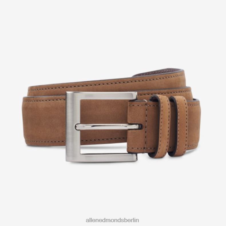 Allen Edmonds bräunen unisex Breiter Basic-Kleidergürtel aus Wildleder 82J2T306