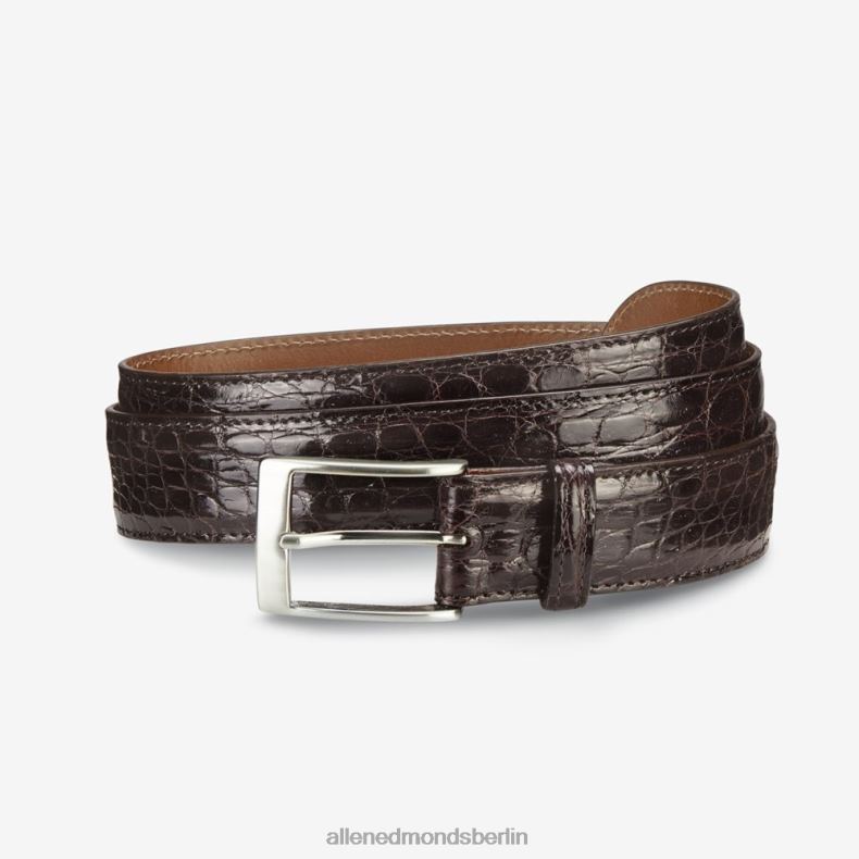Allen Edmonds braun unisex Kaiman-Krokodil-Kleidergürtel 82J2T353