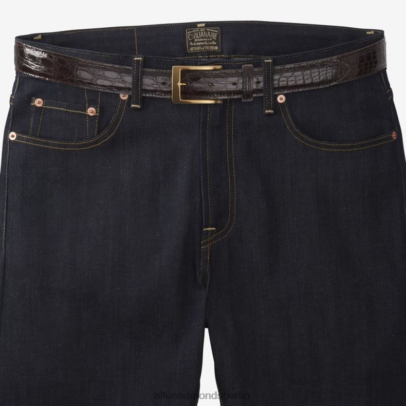Allen Edmonds braun unisex Kaiman-Krokodil-Kleidergürtel 82J2T353