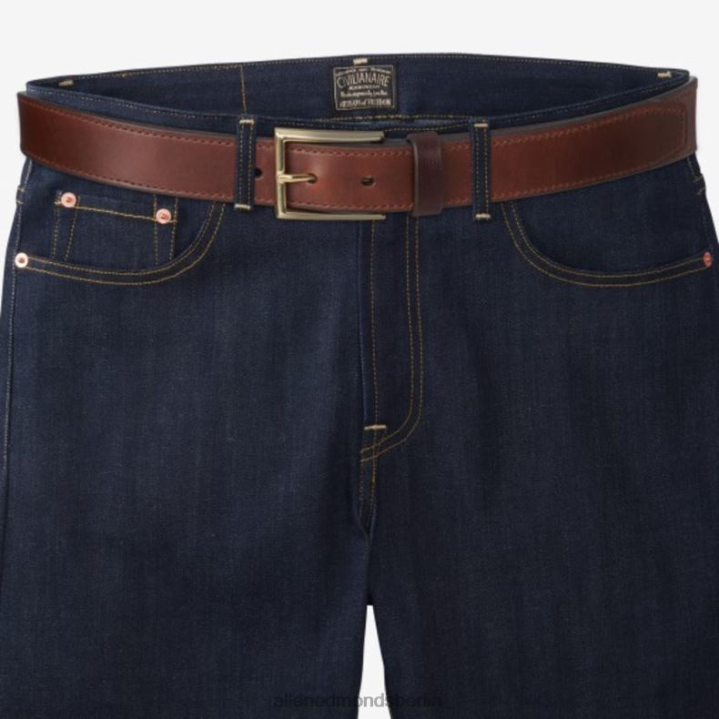 Allen Edmonds dunkles Schnupftabakbraun unisex Cyrus Avenue Kleidergürtel 82J2T307