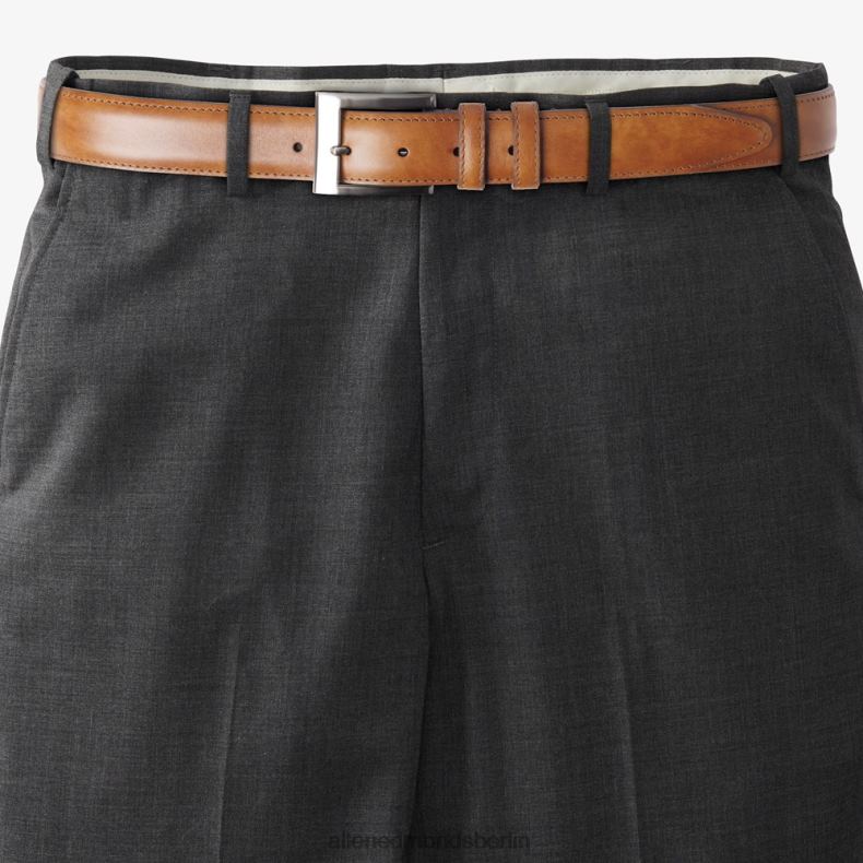 Allen Edmonds dunkles Walnussleder unisex Breiter Basic-Kleidergürtel 82J2T550
