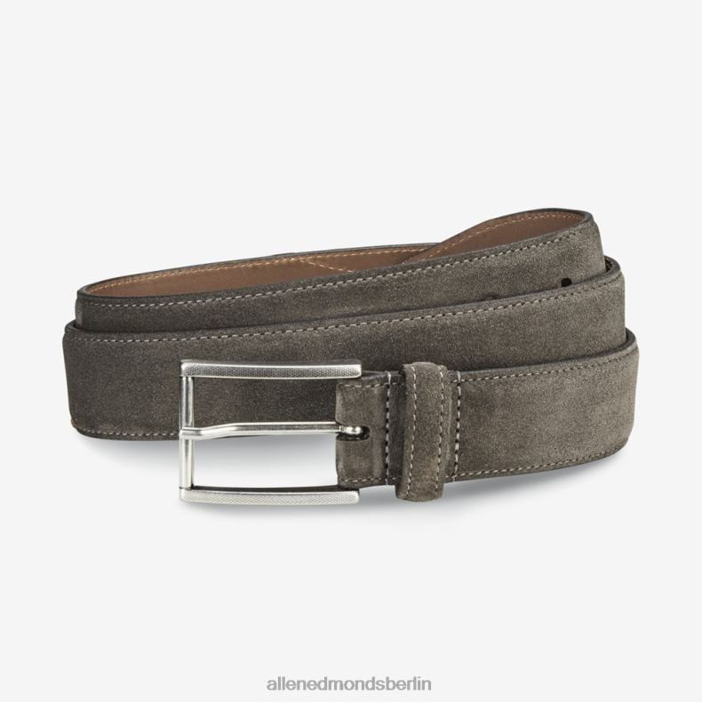 Allen Edmonds grau unisex Avenue-Kleidergürtel aus Wildleder 82J2T568