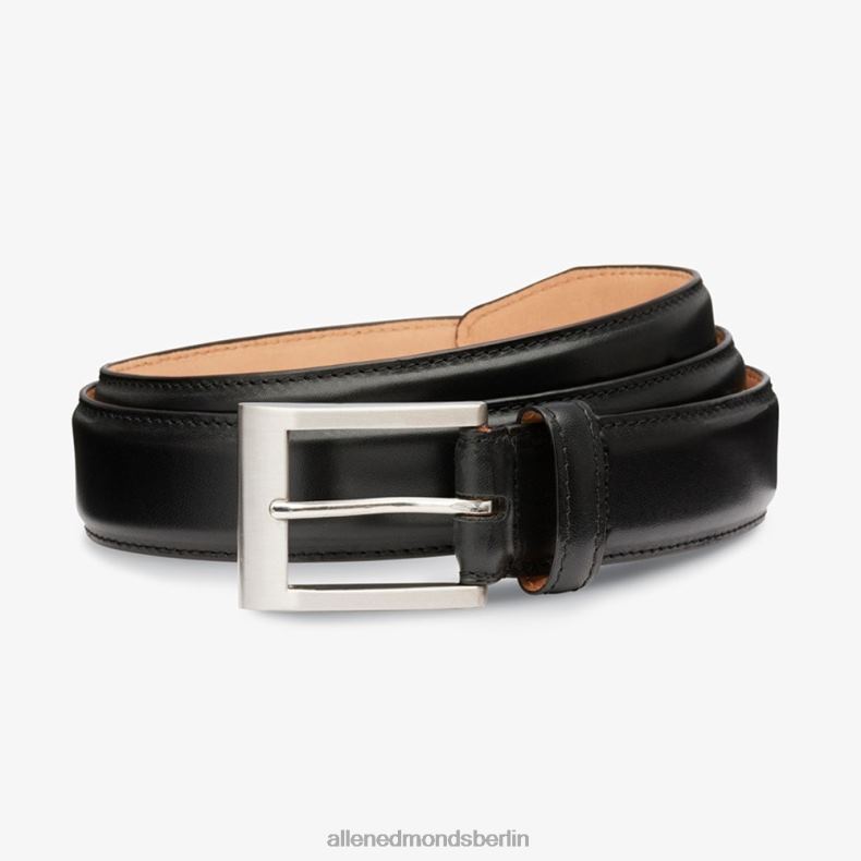 Allen Edmonds schwarzes Leder unisex Hauptstraßen-Kleidergürtel 82J2T579