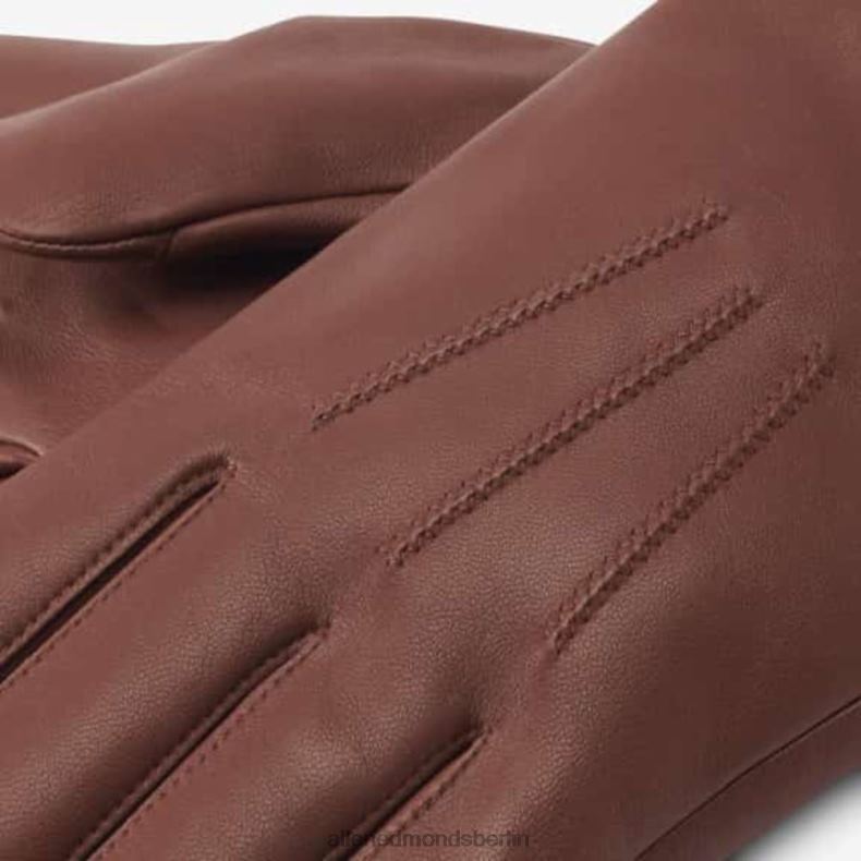 Allen Edmonds Sattelbraun unisex Mit Kaschmir gefütterte technische Lederhandschuhe 82J2T592