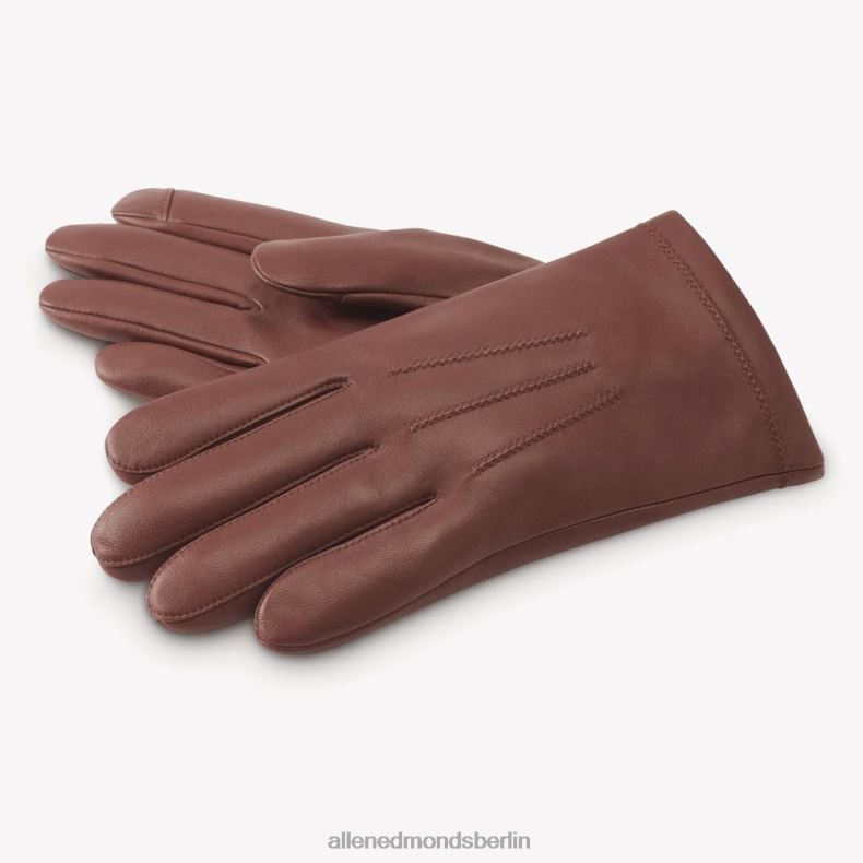 Allen Edmonds Sattelbraun unisex Mit Kaschmir gefütterte technische Lederhandschuhe 82J2T592