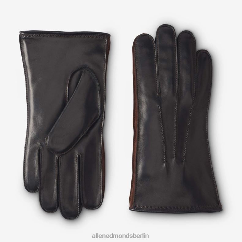 Allen Edmonds Schwarz unisex Technische Handschuhe mit Kaschmirfutter aus gemischtem Leder 82J2T393