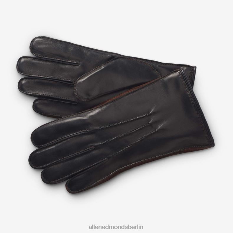 Allen Edmonds Schwarz unisex Technische Handschuhe mit Kaschmirfutter aus gemischtem Leder 82J2T393