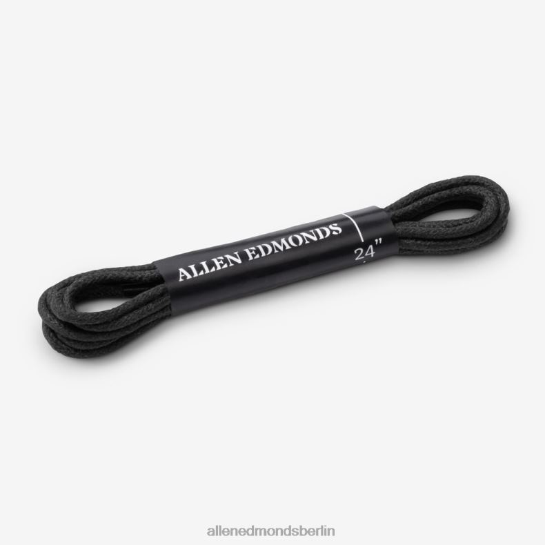 Allen Edmonds Schwarz unisex Mittlere runde glasierte Ersatzschnürsenkel 82J2T452