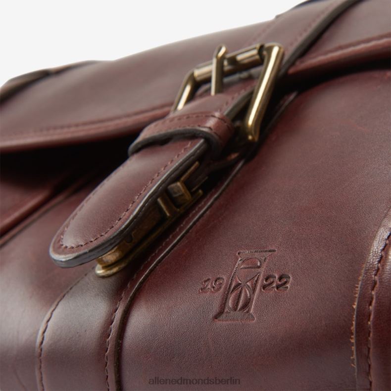 Allen Edmonds Kaffeebraun unisex Kollektion aus Sattelleder – Aktentasche mit doppelter Klappe 82J2T589