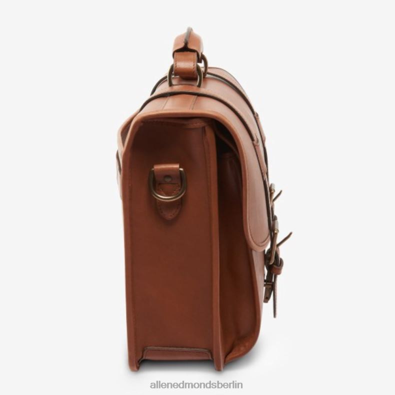 Allen Edmonds bräunen unisex Kollektion aus Sattelleder – Aktentasche mit doppelter Klappe 82J2T370