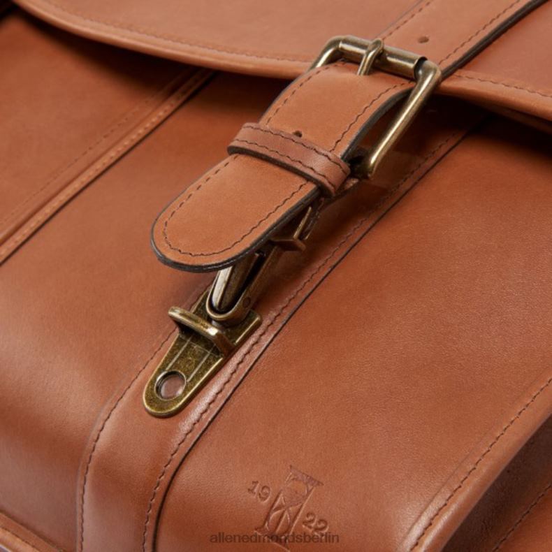 Allen Edmonds bräunen unisex Kollektion aus Sattelleder – Aktentasche mit doppelter Klappe 82J2T370