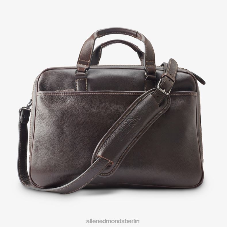 Allen Edmonds dunkelbraun unisex American Grain Collection – Aktentasche mit mehreren Taschen 82J2T400