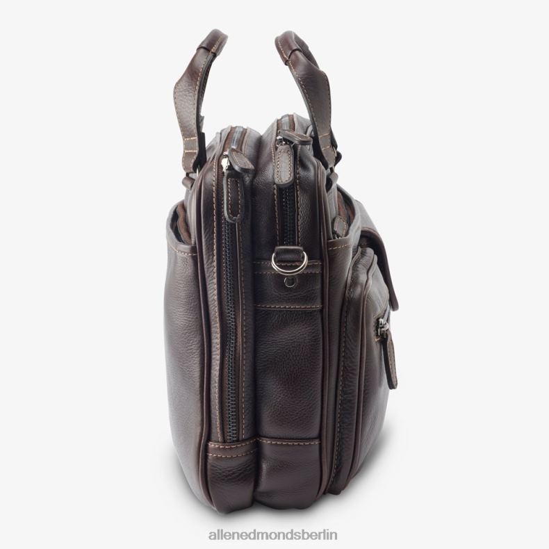 Allen Edmonds dunkelbraun unisex American Grain Collection – Aktentasche mit mehreren Taschen 82J2T400