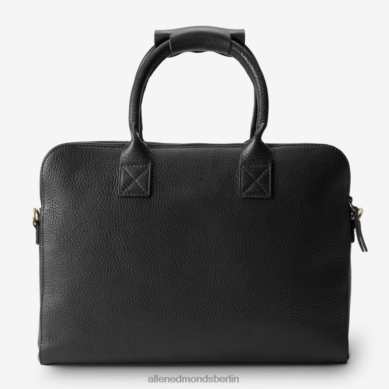 Allen Edmonds schwarzes Leder unisex schlanke Aktentasche aus Leder 82J2T578