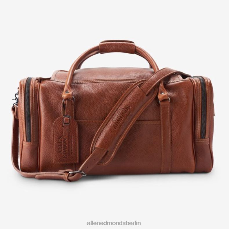 Allen Edmonds bräunen unisex American Grain Collection – Halbmond-Reisetasche mit Reißverschluss 82J2T381