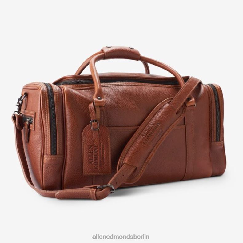 Allen Edmonds bräunen unisex American Grain Collection – Halbmond-Reisetasche mit Reißverschluss 82J2T381