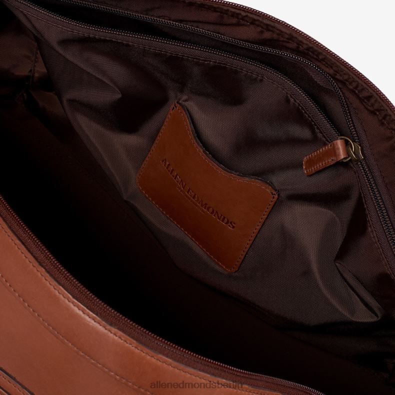 Allen Edmonds brauner Sattel unisex Kollektion aus Sattelleder – Reisetasche 82J2T376