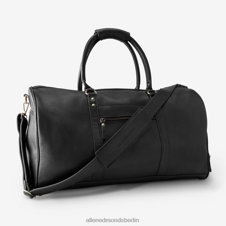 Allen Edmonds schwarzes Leder unisex Weekender aus Leder 82J2T330