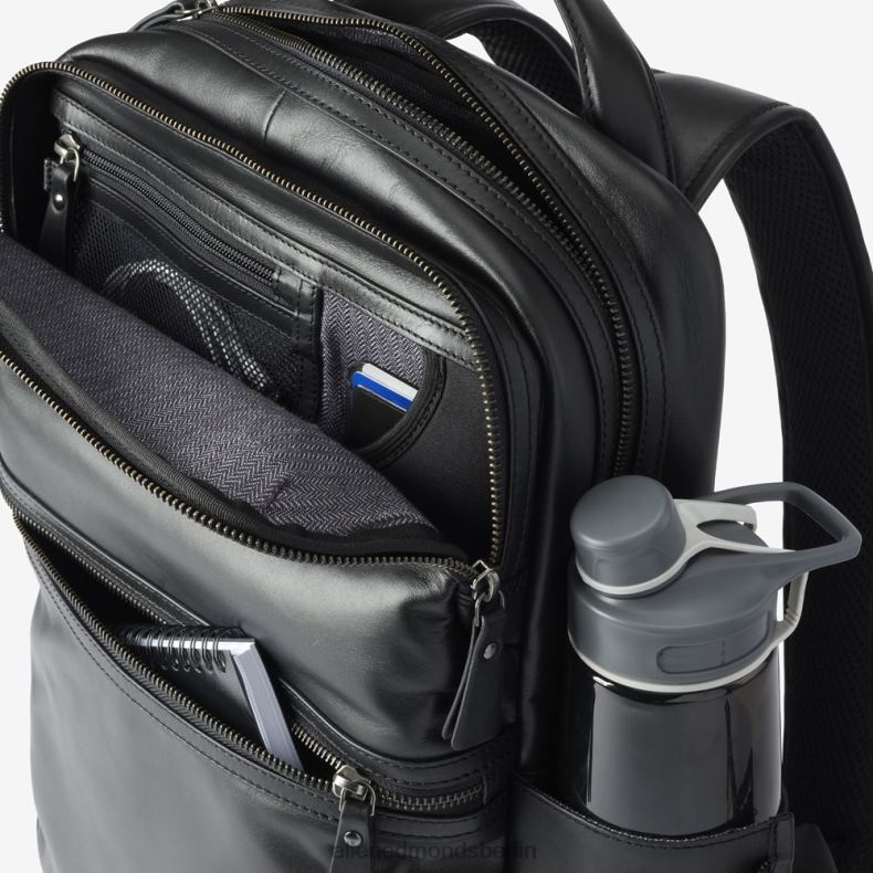 Allen Edmonds schwarzes Leder unisex Lederrucksack 82J2T378